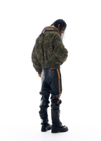 BLIND NO PLAN Reversible Camouflage MA-1 Bomber Jacket