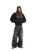 BLIND NO PLAN Reversible Camouflage MA-1 Bomber Jacket