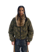 BLIND NO PLAN Reversible Camouflage MA-1 Bomber Jacket