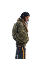 BLIND NO PLAN Reversible Camouflage MA-1 Bomber Jacket