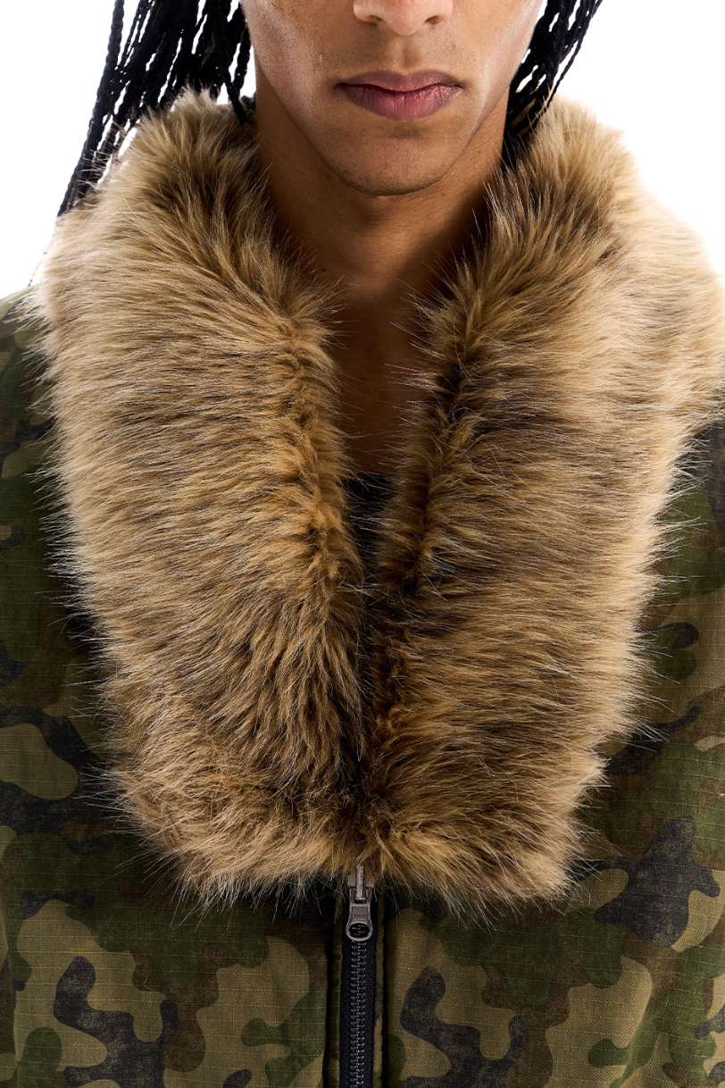 BLIND NO PLAN Reversible Camouflage MA-1 Bomber Jacket