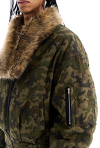 BLIND NO PLAN Reversible Camouflage MA-1 Bomber Jacket