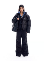 BLIND NO PLAN Reversible Sports Puffer Jacket