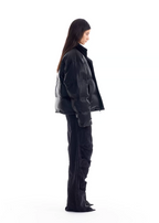 BLIND NO PLAN Reversible Sports Puffer Jacket