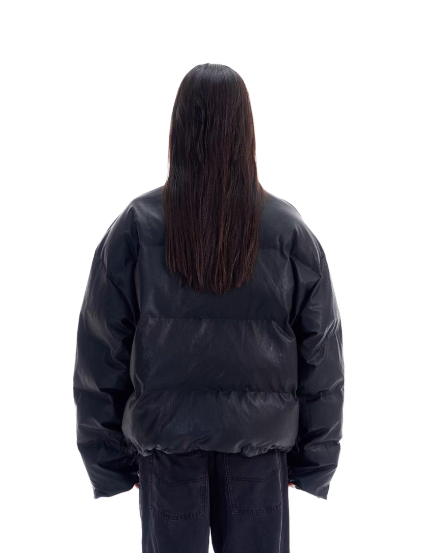 BLIND NO PLAN Reversible Sports Puffer Jacket