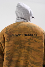 BLIND NO PLAN Reconstructed Patchwork Camouflage Padded MA-1 Jacket