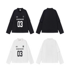 BLIND NO PLAN Layered Striped Long Sleeve Jersey