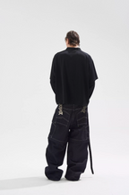 BLIND NO PLAN Layered Striped Long Sleeve Jersey