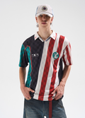 BLIND NO PLAN Digital Print Checkerboard Polo Jersey