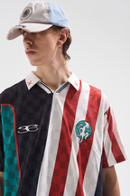BLIND NO PLAN Digital Print Checkerboard Polo Jersey