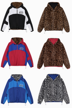 MEDM Reversible Leopard Fur Hooded Track Jacket