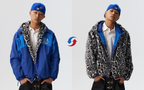 MEDM Reversible Leopard Fur Hooded Track Jacket