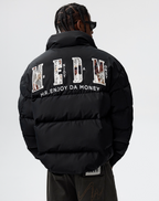 MEDM 3D Embroidered Lace Puffer Jacket