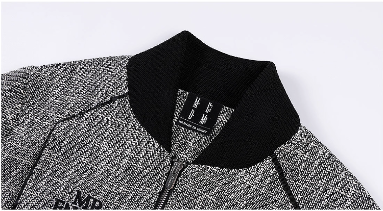 MEDM Pearl Tweed Short Varsity Jacket