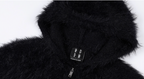 MEDM Mohair Hooded Zip Up Jacket