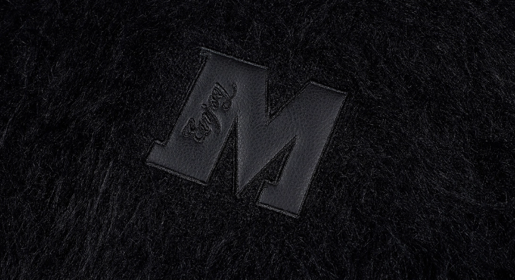 MEDM Mohair Hooded Zip Up Jacket