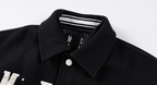 MEDM Pearl Logo Color Block Varsity Jacket