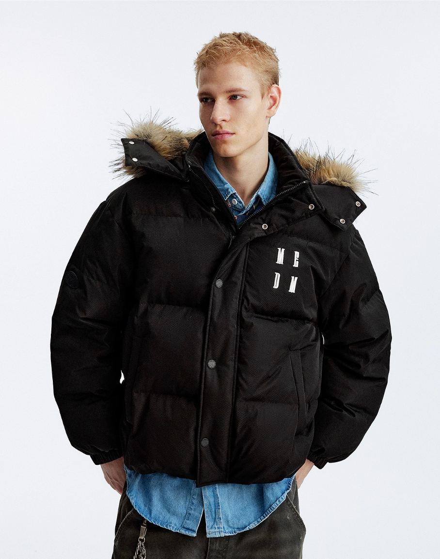 MEDM Detachable Fur Hooded Down Jacket