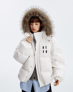 MEDM Detachable Fur Hooded Down Jacket