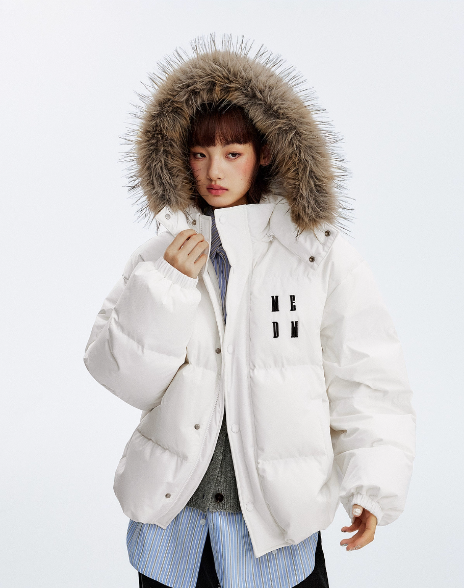 MEDM Detachable Fur Hooded Down Jacket