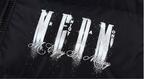 MEDM Rhinestone Studded Logo Down Jacket