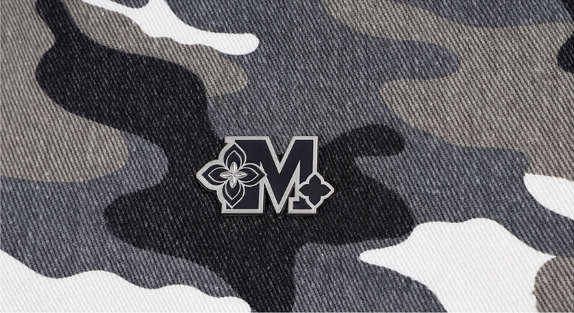 MEDM Detachable Fur Camouflage Hooded Jacket