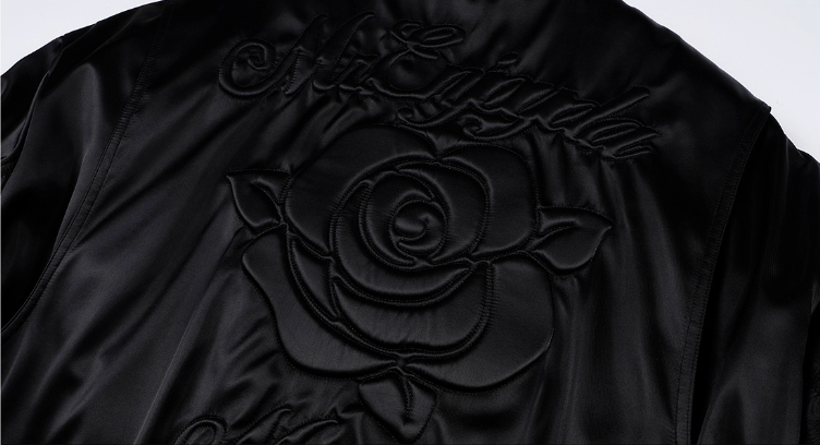 MEDM 3D Rose Foam MA-1 Bomber Jacket