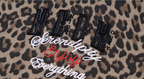 MEDM Embroidered Leopard Zip Up Hooded Jacket