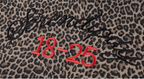 MEDM Embroidered Leopard Zip Up Hooded Jacket