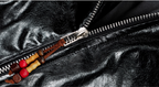MEDM Layered Hood PU Leather Bomber Jacket