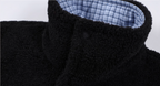MEDM Plaid Trim Sherpa Short Jacket