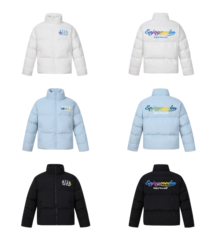 MEDM Gradient Embroidered Puffer Jacket