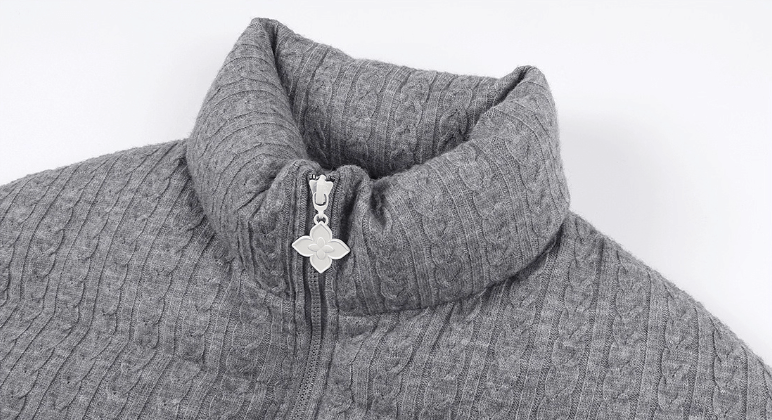 MEDM Cable Knit Down Jacket