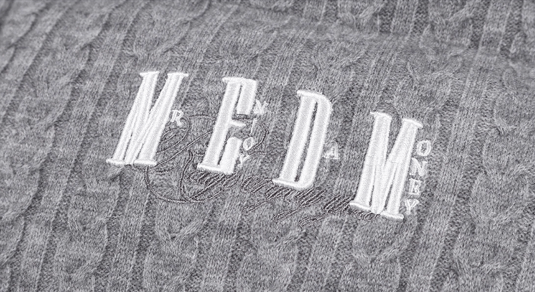 MEDM Cable Knit Down Jacket