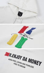 MEDM Rainbow Embossed Logo Hoodie
