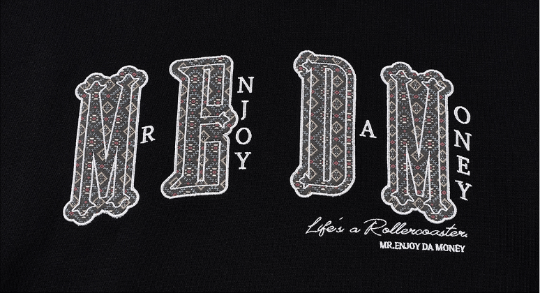 MEDM Ethnic Patchwork Hoodie