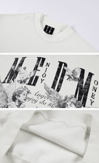 MEDM Angel Print Patch Sweatshirt