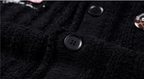 MEDM Stripe Knit Hooded Cardigan