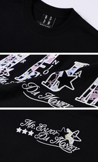 MEDM Flower Star Logo Embroidered Long Sleeve Tee