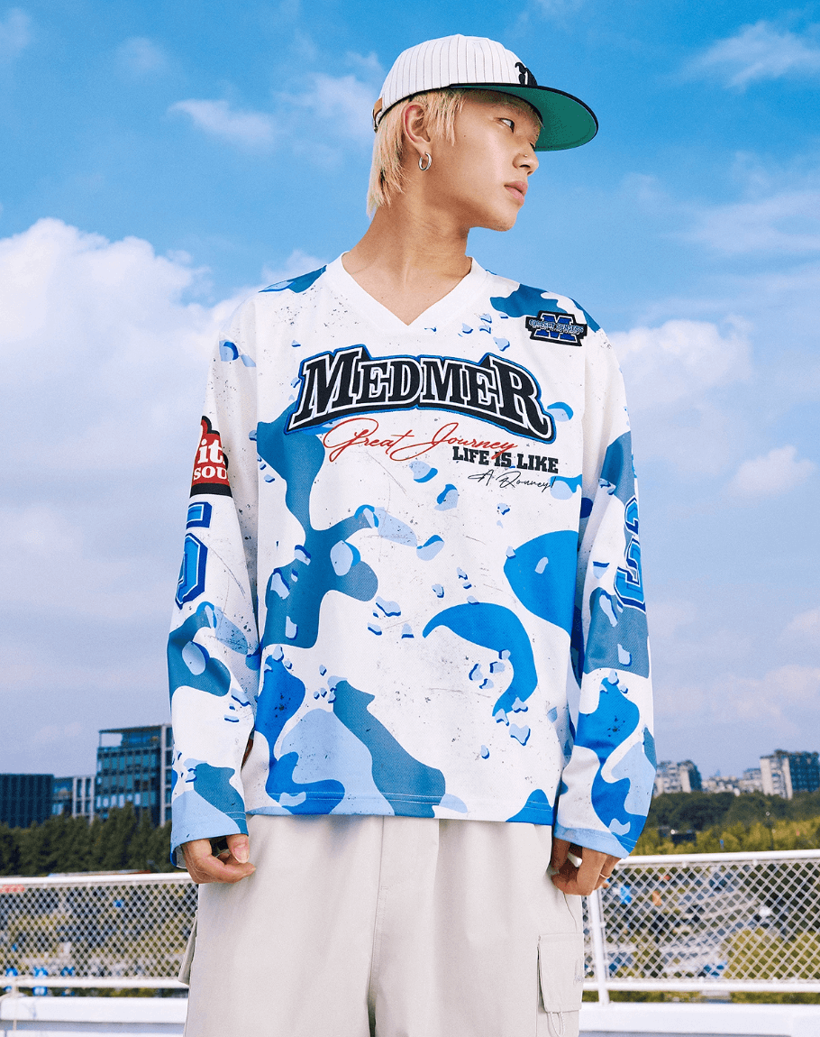 MEDM Camouflage Long Sleeve Hockey Jersey
