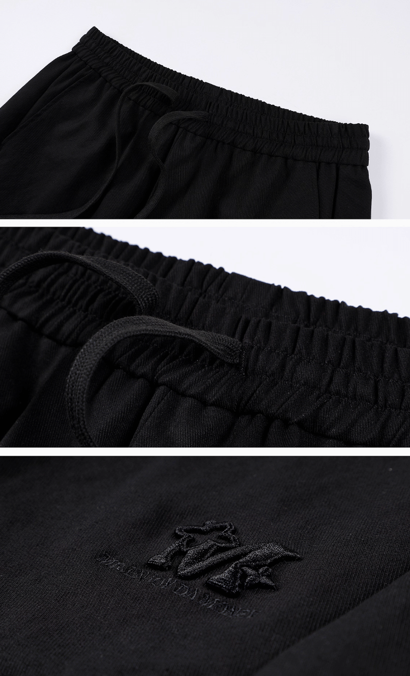 MEDM Deconstructed Patchwork Baggy Track Pants