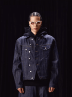 Labt Cowboy Wave Button Denim Jacket