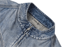 Labt Washed Denim Western Short Vest