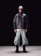 Labt PU Leather Structured Racing Jacket