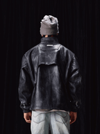 Labt PU Leather Structured Racing Jacket