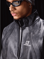 Labt PU Leather Structured Racing Jacket