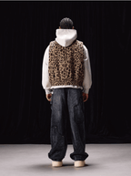 Labt Leopard Print Air Force Vest