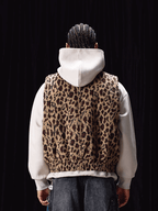 Labt Leopard Print Air Force Vest