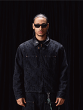 Labt Customized Jacquard Washed Denim Work Jacket