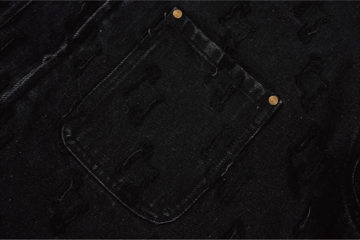 Labt Customized Jacquard Washed Denim Work Jacket